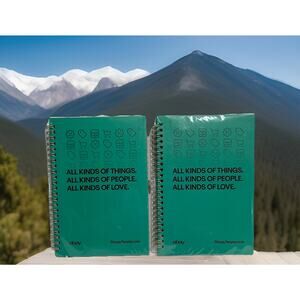 eBay Journal Notebook Green All Kinds Of Things, People, Love eBay Logo Lot of 2